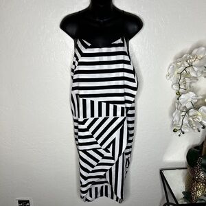 felicity & coco trisha striped dress S